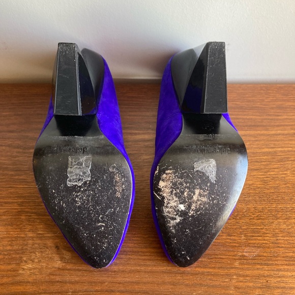Dolce Vita - Blue Suede pumps with block heel, size 8.5 - Picture 4 of 7